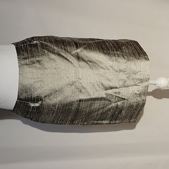 Silver Grey Silk Skirt - Picture 1 of 10